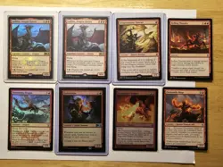 MTG Commander Lot Dragon Tribal Lathliss Foil, Dragonmaster Outcast, Guttersnipe - Image 1