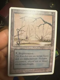 German Misprint Drudge Skeletons Swamp With Regenerate • NM/Unplayed • Mtg 1289 - Image 1