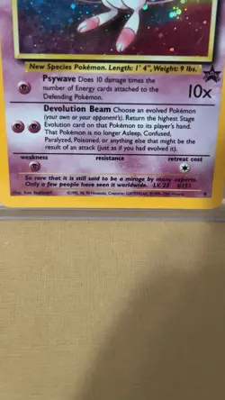 Pokemon Mew Wotc Promo 09/53 1999 50 HP Holo Card - Image 3
