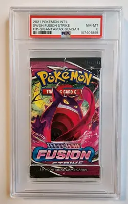 Lot of 5 PSA graded Pokemon 2021 Fusion Strike Foil Packs. - Image 3