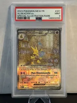 Pokemon 151 French Alakazam EX SIR #201 PSA 9 - Image 1