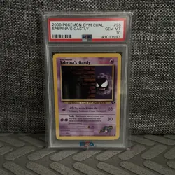 PSA 10 Pokemon Sabrina's Gastly 96 Gym Challenge - Image 1