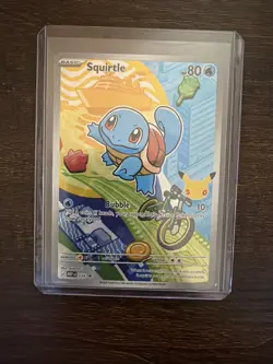 Squirtle MEP 039 First Partner Illustration Rare Black Star Promo Pokemon - Image 1