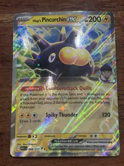 Pokemon TCG Hop’s Pincurchin Ex 068/217 Ascended Heroes Double Rare NM Card - Image 1