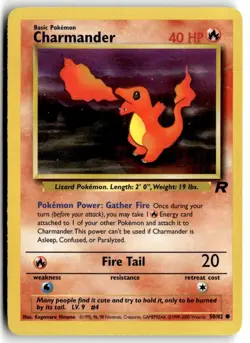 2000 Pokemon - Team Rocket Charmander #50/82 - Image 1
