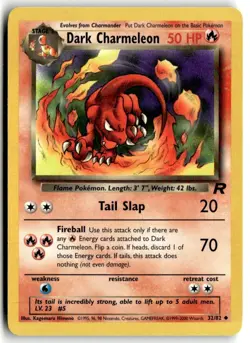 2000 Pokemon - Team Rocket Dark Charmeleon #32/82 - Image 1