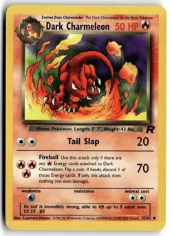 2000 Pokemon - Team Rocket Dark Charmeleon #32/82 - Image 1