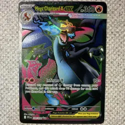 Pokemon TCG Mega Charizard X EX Phantasmal Flames Full Art Holo Ultra Rare 109/… - Image 1