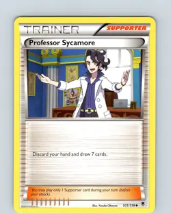 Pokemon Professor Sycamore 101/119 XY Phantom Forces Regular Uncommon LP-NM - Image 1