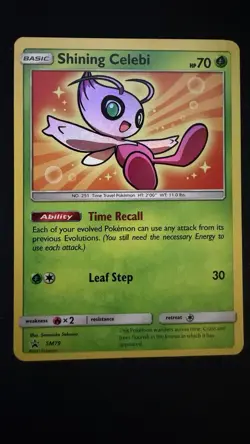 Pokemon Shining Celebi SM79 Sun & Moon Black Star Promo - Image 1