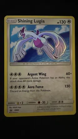 Pokemon Shining Lugia SM82 Black Star Promo - Image 1