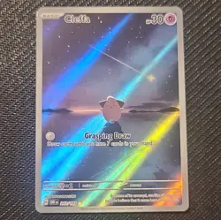 Pokemon Cleffa 202/197 SV03-Obsidian Flames Illustration Rare Holo 30 HP English - Image 1