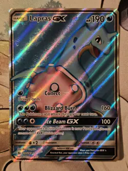 Lapras GX (Full Art) 139/149 SM Base Set Holo Sun & Moon Pokemon - Image 1