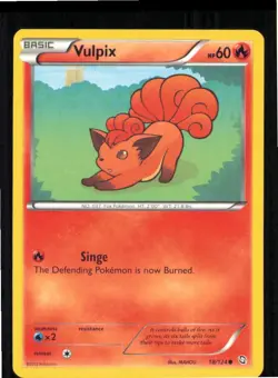 Vulpix 18/124 Common Dragons Exalted Pokemon Lightly Played - Image 1
