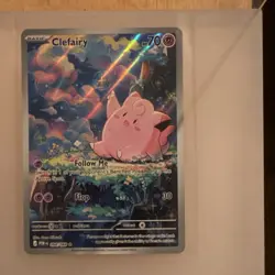 Pokemon Lillie's Clefairy Ex 184/159 Special Illustration Rare Holo Sv09 190 HP - Image 1