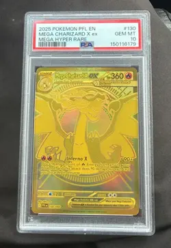 Pokemon Phantasmal Flames Mega Charizard X EX Mega Hyper Rare Holo PSA 10 - Image 1