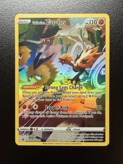 Pokemon TCG - Galarian Zapdos - Sword & Shield Black Star Promo SWSH283 Full Art - Image 1