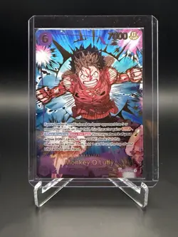 Monkey D Luffy EB02-061 SP Parallel Foil One Piece TCG The Best Vol 2 NM English - Image 1