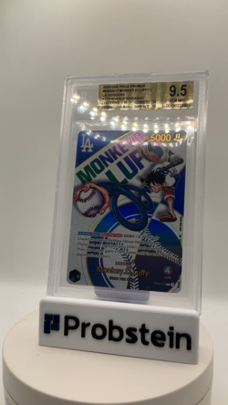 2025 ONE PIECE PROMOS DODGERS X ONE PIECE NIGHT #010 MONKEY D. LUFFY BGS 9.5 - Image 2