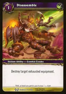 Light Play WoW TCG Disassemble The Hunt for Illidan World of Warcraft - Image 1