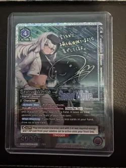 Union Arena Snow White Character Autographed Holo Purple English Card - Image 1