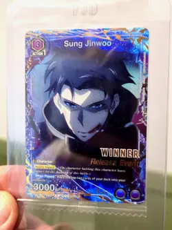 Union Arena Solo Leveling Release Event Winner Card Sung Jinwoo. *Limited Card - Image 1