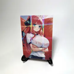 The Quintessential Quintuplets Nino Nakano Sexy Hot Anime Waifu Goddess Art Card - Image 2