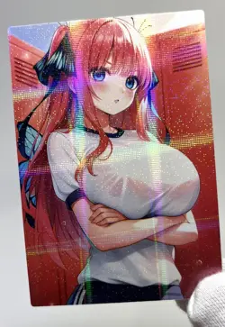 The Quintessential Quintuplets Nino Nakano Sexy Hot Anime Waifu Goddess Art Card - Image 3
