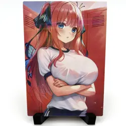 The Quintessential Quintuplets Nino Nakano Sexy Hot Anime Waifu Goddess Art Card - Image 4