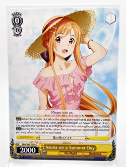 Weiss Schwartz Sword Art Online SAO/S80-E020 C Asuna on Summer Day - Image 1