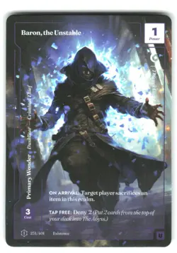Wonders of the First-Baron, the Unstable - 231/401 - Formless Foil-Uncommon - Image 1