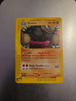 Pokemon Golem 14/165 Expedition Holo e-Reader WOTC TCG Card 2002 - Image 1