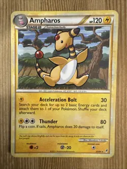 Ampharos 23/95 Pokemon Call of Legends HS Regular Rare Card DMG - Image 1