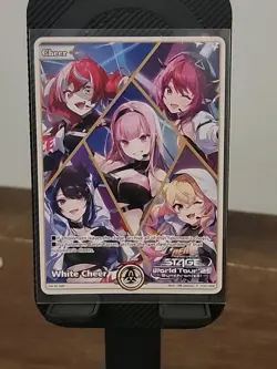 Hololive Official Card Game White Cheer World Tour Promo Card - Image 1