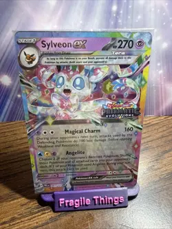 Pokemon TCG Sylveon ex - 041/131 (Prismatic Evolutions Stamp) Promo Card SEALED - Image 1