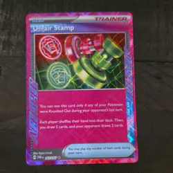 Pokemon Unfair Stamp 165/167 Twilight Masquerade Ace SPEC Rare Holo Card - Image 1