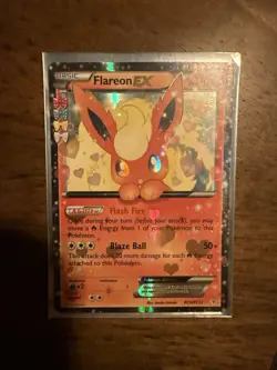 Pokemon TCG Flareon EX Holo Rare Card Generations Radiant Collectible RC6/RC32 - Image 1