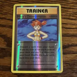 POKEMON MISTY'S DETERMINATION 80/108 REVERSE HOLO XY EVOLUTIONS NM CARD 2016 - Image 1