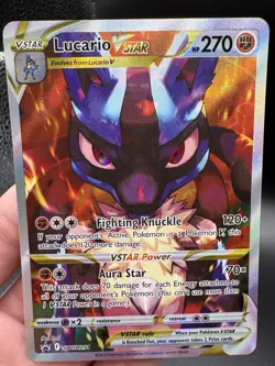 LP Pokemon TCG - Lucario VSTAR SWSH291 Sword & Shield Promo Card Holo | - Image 1