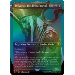FOIL MIKAEUS, THE UNHALLOWED (BORDERLESS) Commander Masters Magic MTG MINT CARD - Image 1