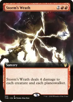 Storm's Wrath (Extended Art) R Theros Beyond Death 322 NM - Image 1