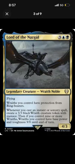 Lord of the Nazgul MTG EDH Commander Deck! Wraith Destruction - Image 2