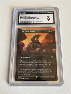 Life Finds a Way (Borderless) Universes Beyond: Jurassic World MTG CGC 9 Mint - Image 1