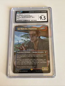 Ian Malcolm, Chaotician (Borderless) [REX - 13] - NM [Normal] TCG MTG CGC 9.5 - Image 1