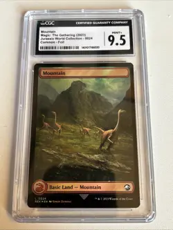 1 x Mountain (0024) - Foil Double-sided Land - Universes Beyond: Jurassic World - Image 1