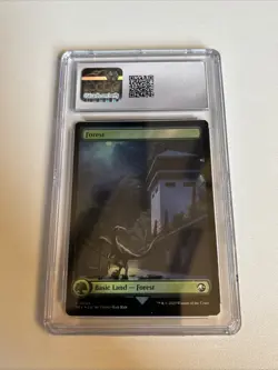 MTG FOIL Forest Full Art Reversible - Jurassic World Collection #025 - Image 2