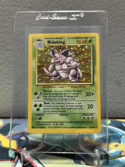 Nidoking 11/102 Holo Rare, Base Set Edition Pokemon Card 1999 WOTC - NM - Image 1