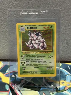 Nidoking 11/102 Holo Rare, Base Set Edition Pokemon Card 1999 WOTC - NM - Image 2