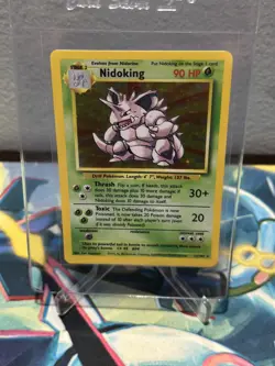 Nidoking 11/102 Holo Rare, Base Set Edition Pokemon Card 1999 WOTC - NM - Image 4