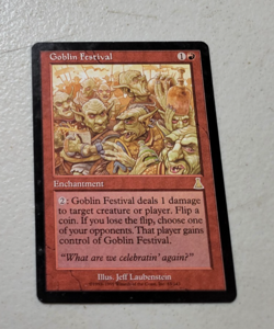 1x Goblin Festival Magic the Gathering MTG Urza's Destiny LP Free Shipping - Image 1